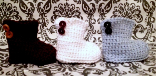Little Crochet Baby Boots